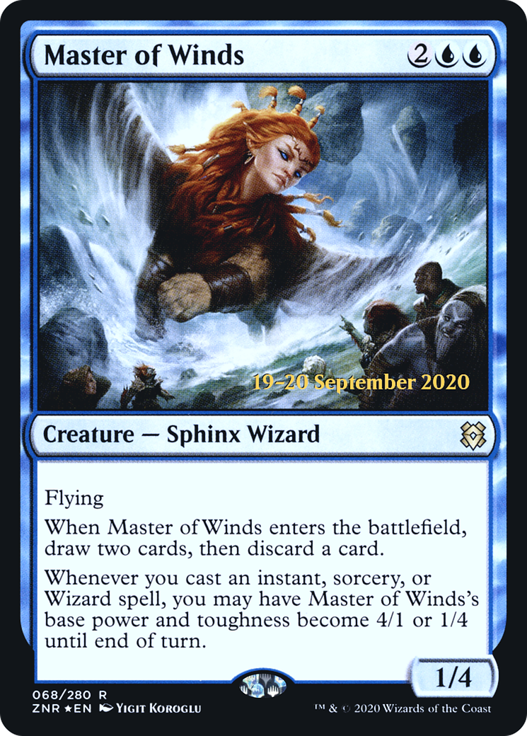 Master of Winds (068) Foil - Zendikar Rising Promos