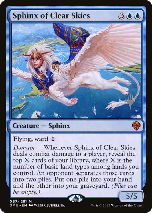 Sphinx of Clear Skies (Promo Pack) [Dominaria United Promos] Foil