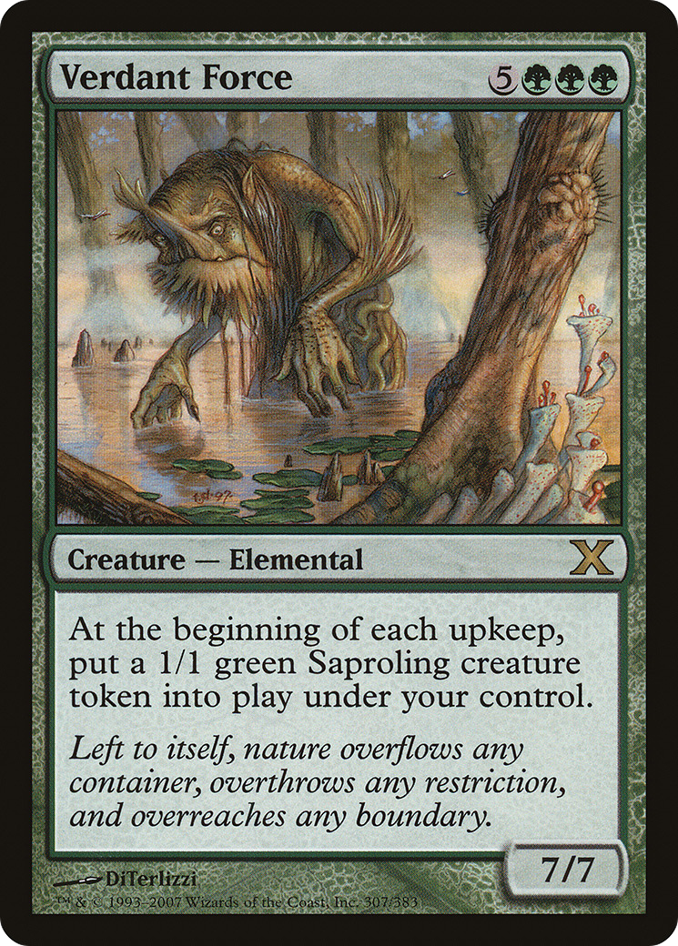 Verdant Force (307) Foil - Tenth Edition