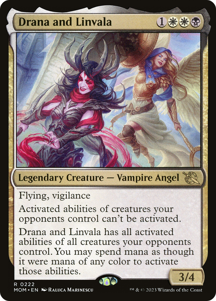 Drana and Linvala (222) Foil - March of the Machine