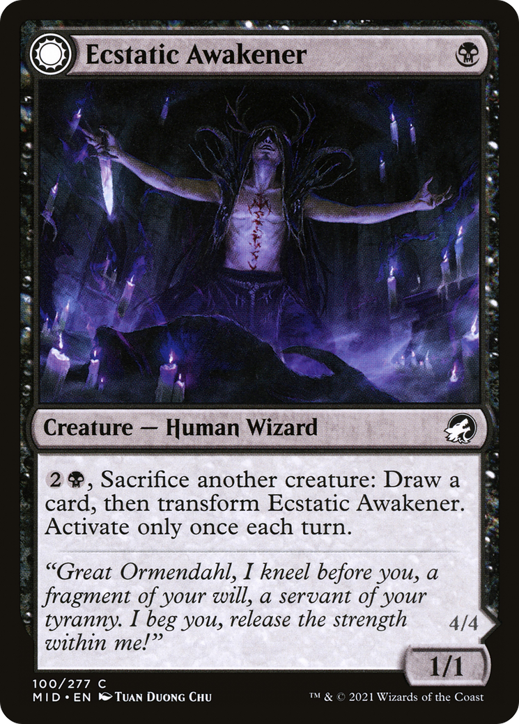 Ecstatic Awakener // Awoken Demon (100) - Innistrad: Midnight Hunt