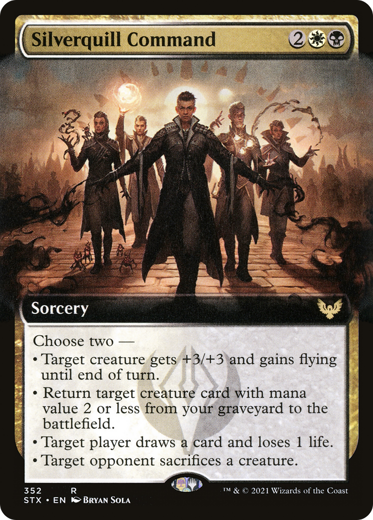 Silverquill Command (Extended Art) (352) - Strixhaven: School of Mages