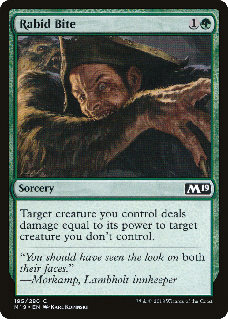 Rabid Bite (195) Foil - Core Set 2019