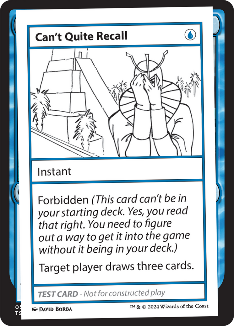 Can't Quite Recall [Mystery Booster 2 Playtest Cards] | Silver Goblin