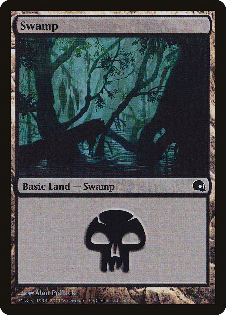 Swamp (030) Foil - Premium Deck Series: Graveborn