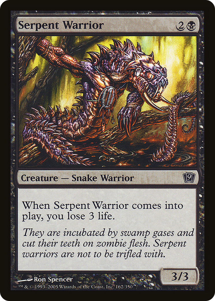 Serpent Warrior (162) Foil - Ninth Edition