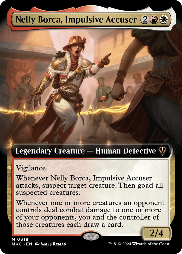 Nelly Borca, Impulsive Accuser (Extended Art) (318) - Murders at Karlov Manor Commander