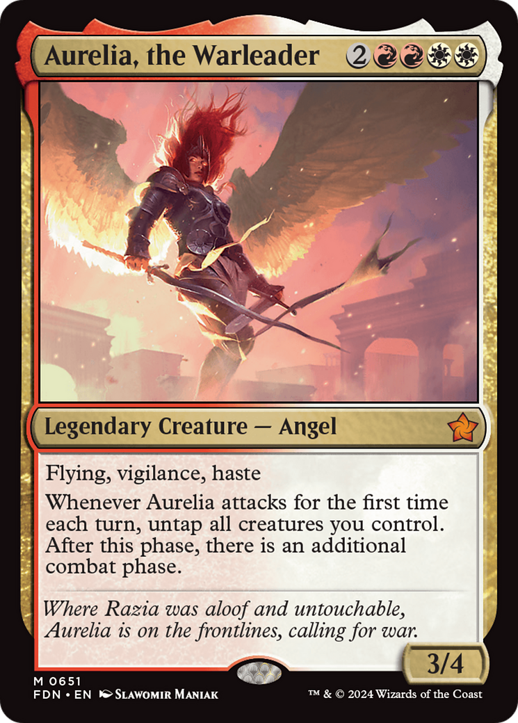 Aurelia, the Warleader [Foundations] | Silver Goblin