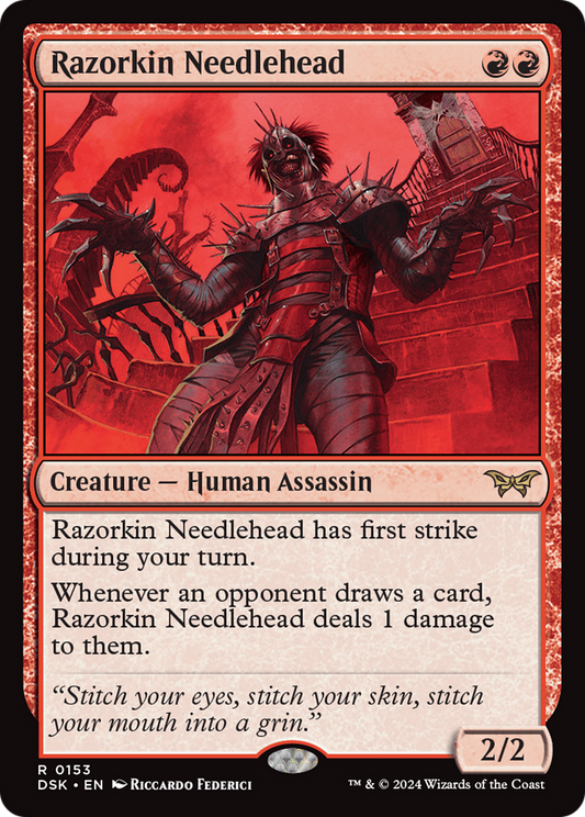 Razorkin Needlehead [Duskmourn: House of Horror] Foil