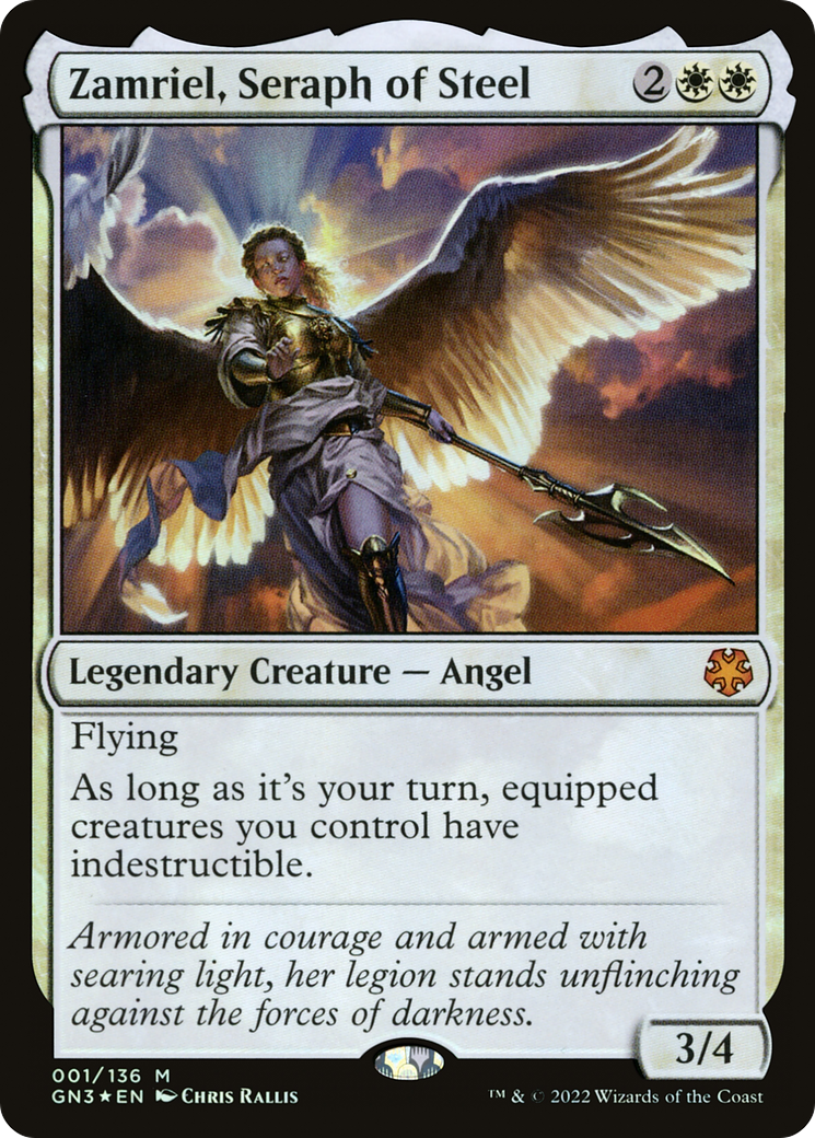 Zamriel, Seraph of Steel (001) Foil - Game Night: Free-for-All
