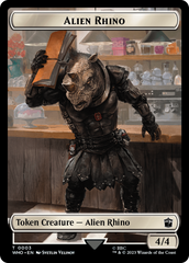 Alien Rhino // Clue (0022) Double-Sided Token [Doctor Who Tokens] | Silver Goblin