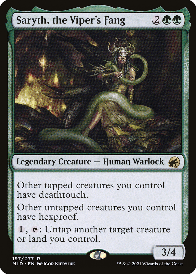 Saryth, the Viper's Fang (197) Foil - Innistrad: Midnight Hunt