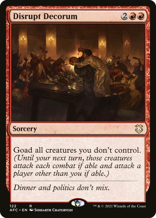 Disrupt Decorum (122) - Forgotten Realms Commander
