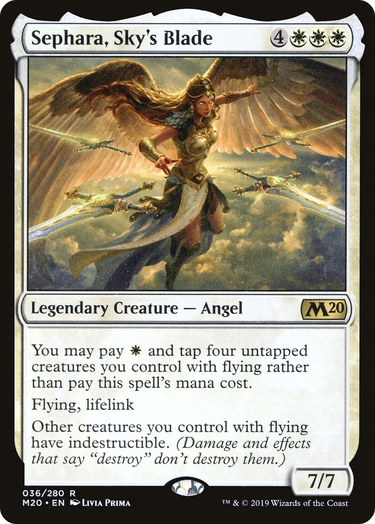 Sephara, Sky's Blade (036) Foil - Core Set 2020