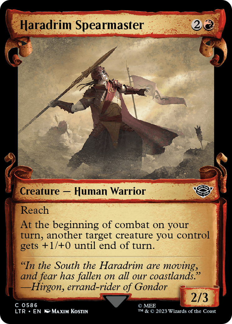 Haradrim Spearmaster (Showcase) (586) Foil - The Lord of the Rings: Tales of Middle-earth