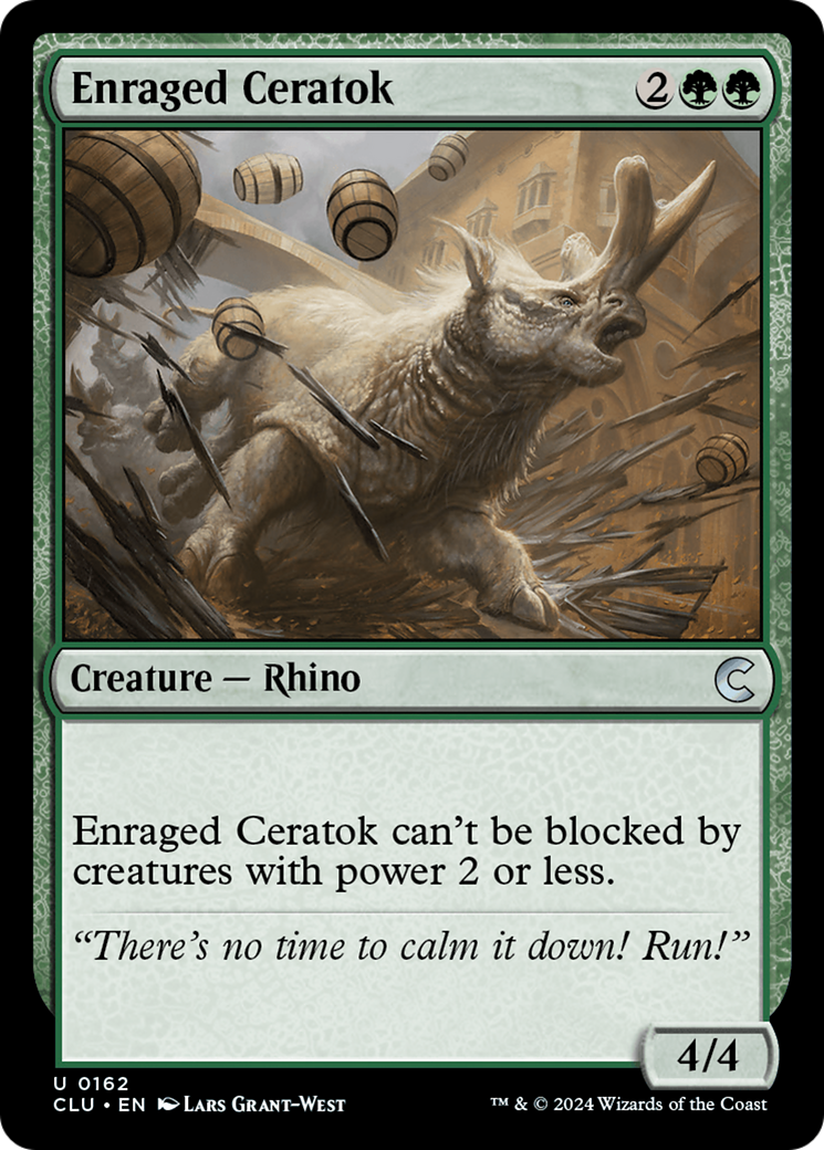 Enraged Ceratok (162) - Ravnica: Clue Edition