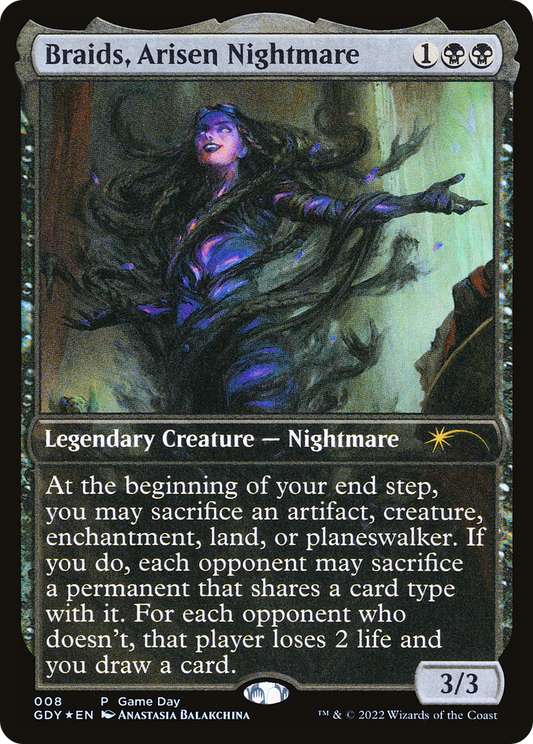 Braids, Arisen Nightmare (008) Foil - Game Day Promos