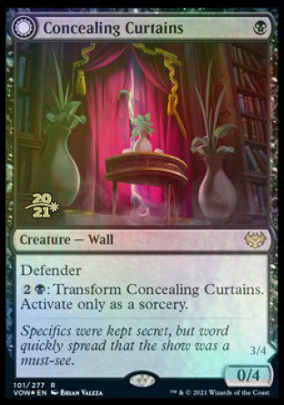 Concealing Curtains (101) Foil - Innistrad: Crimson Vow Promos