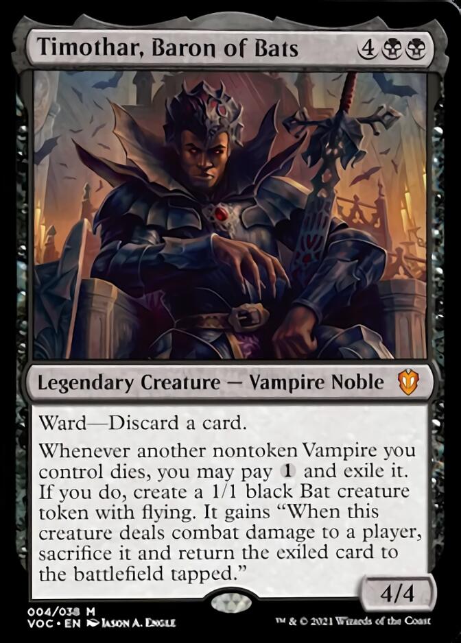 Timothar, Baron of Bats [Innistrad: Crimson Vow Commander] | Silver Goblin