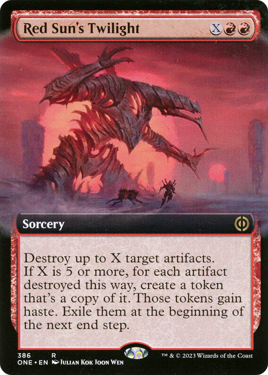 Red Sun's Twilight (Extended Art) (386) - Phyrexia: All Will Be One