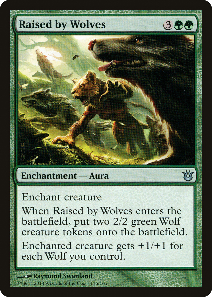 Raised by Wolves (135) Foil - Born of the Gods
