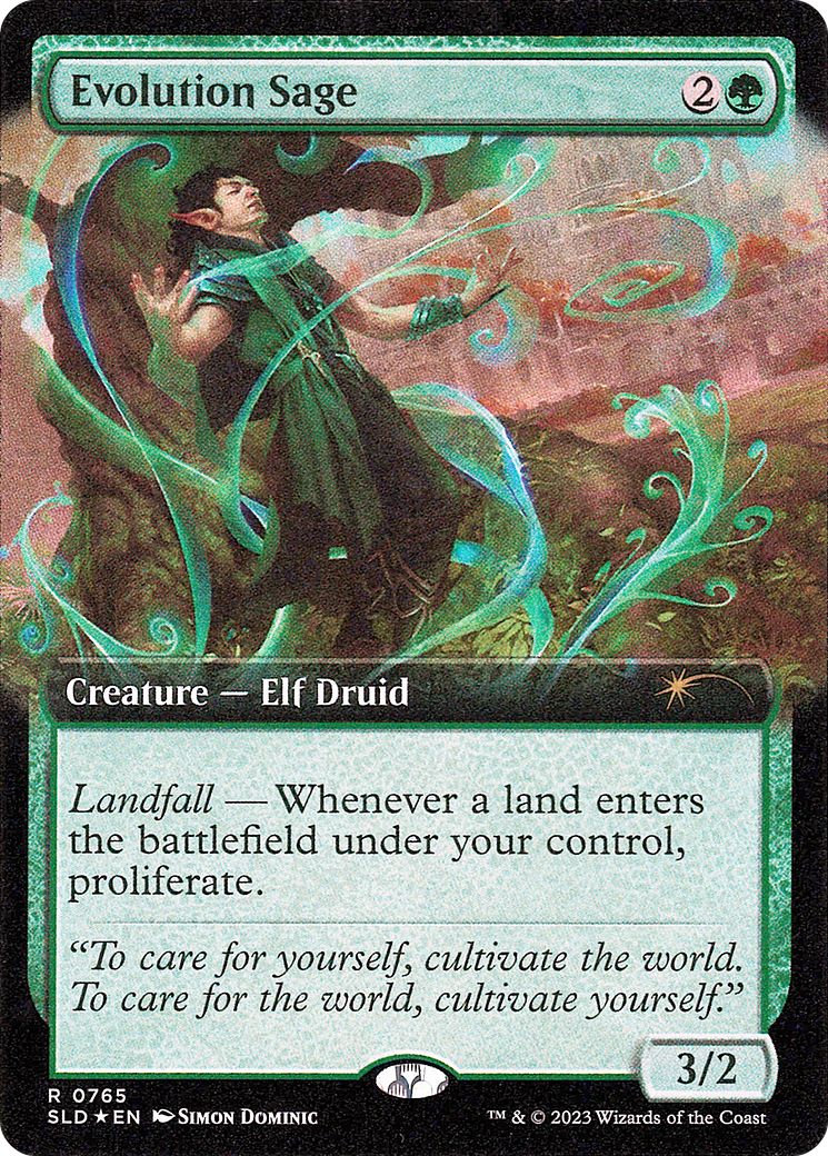 Evolution Sage (Extended Art) (765) Foil - Secret Lair Drop