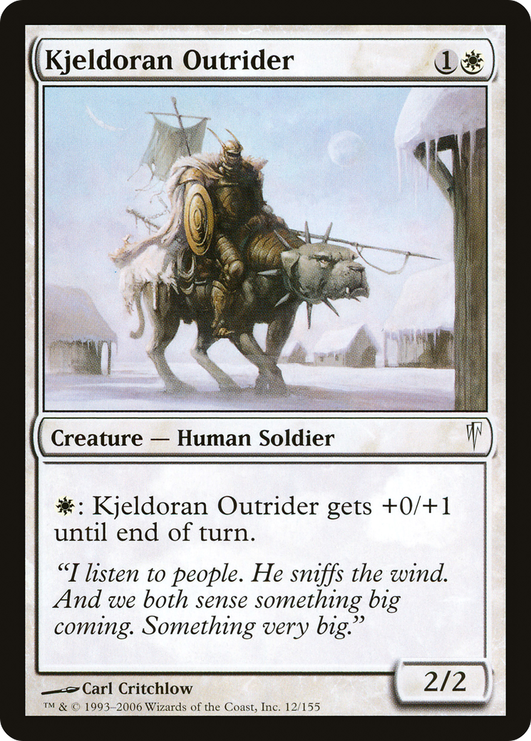 Kjeldoran Outrider (012) Foil - Coldsnap