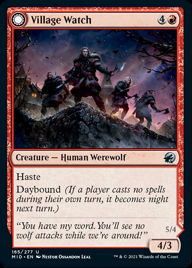 Village Watch (165) Foil - Innistrad: Midnight Hunt