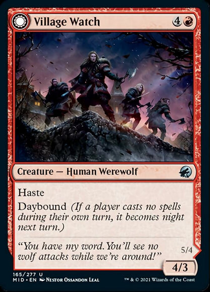 Village Watch (165) Foil - Innistrad: Midnight Hunt