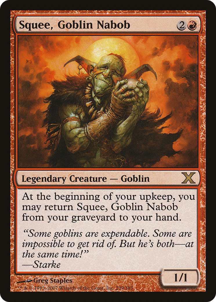 Squee, Goblin Nabob (239) Foil - Tenth Edition