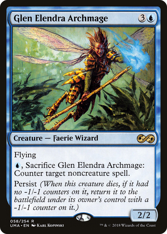 Glen Elendra Archmage (058) Foil - Ultimate Masters