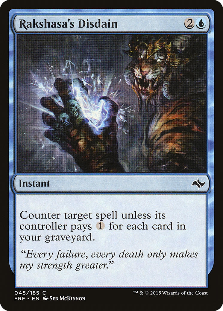 Rakshasa's Disdain (045) Foil - Fate Reforged