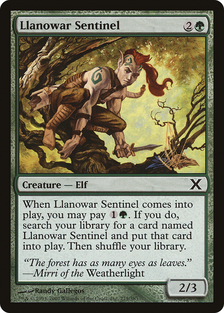 Llanowar Sentinel (275) - Tenth Edition