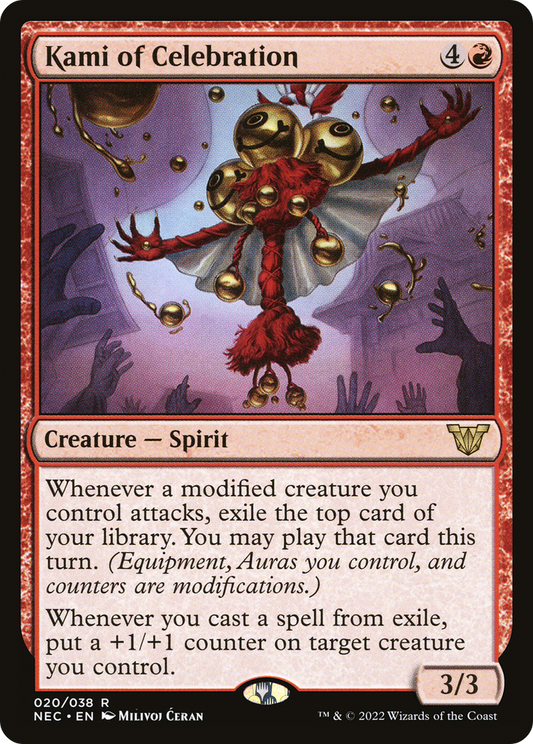 Kami of Celebration (020) - Neon Dynasty Commander