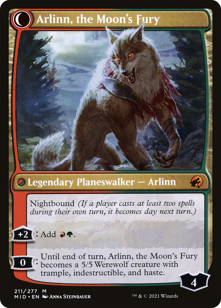 Arlinn, the Pack's Hope // Arlinn, the Moon's Fury (MID-211) - The List