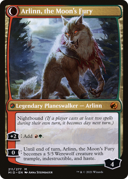 Arlinn, the Pack's Hope // Arlinn, the Moon's Fury (MID-211) - The List