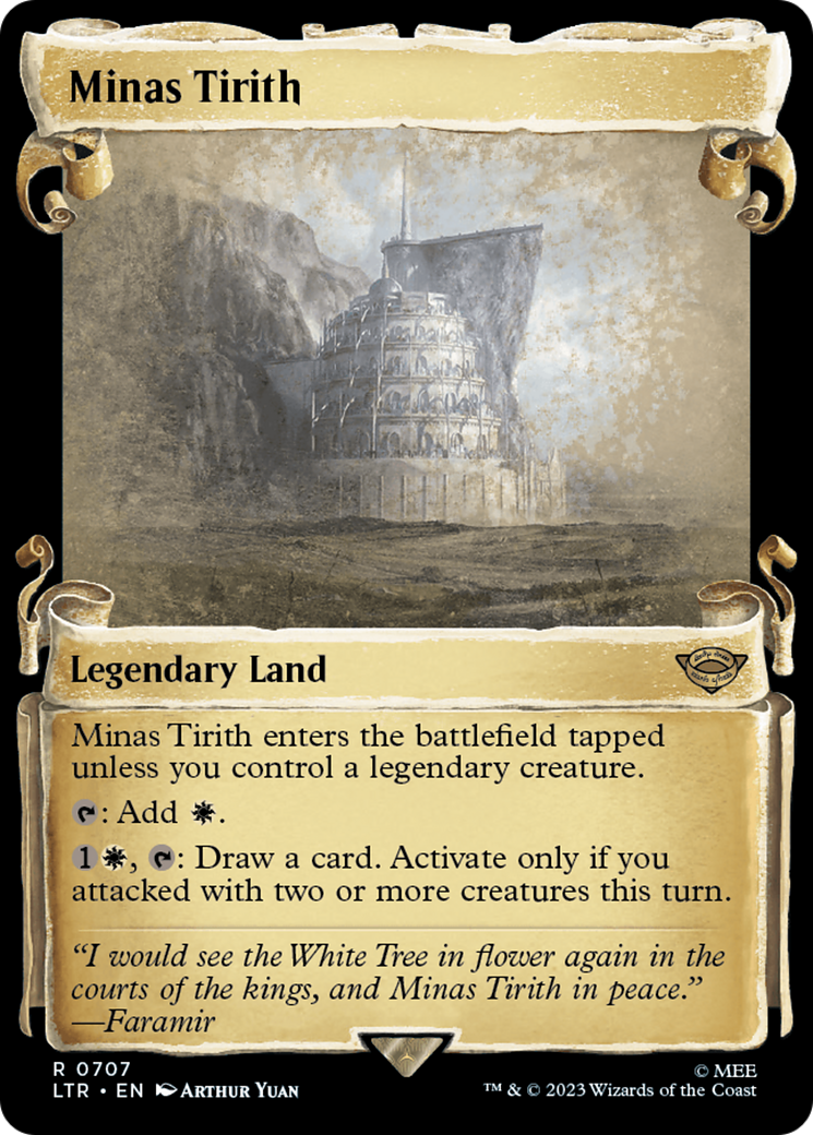 Minas Tirith (Showcase) (707) Foil - The Lord of the Rings: Tales of Middle-earth