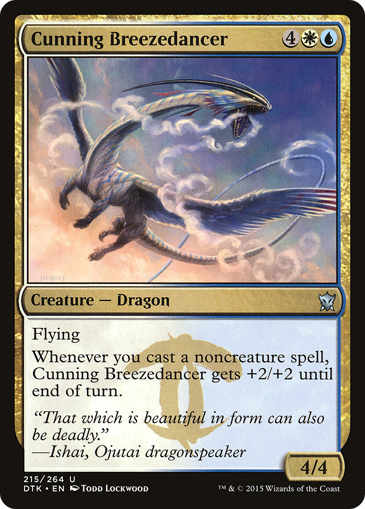 Cunning Breezedancer (215) Foil - Dragons of Tarkir