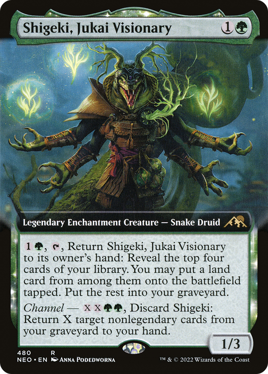 Shigeki, Jukai Visionary (Extended Art) [Kamigawa: Neon Dynasty] Foil