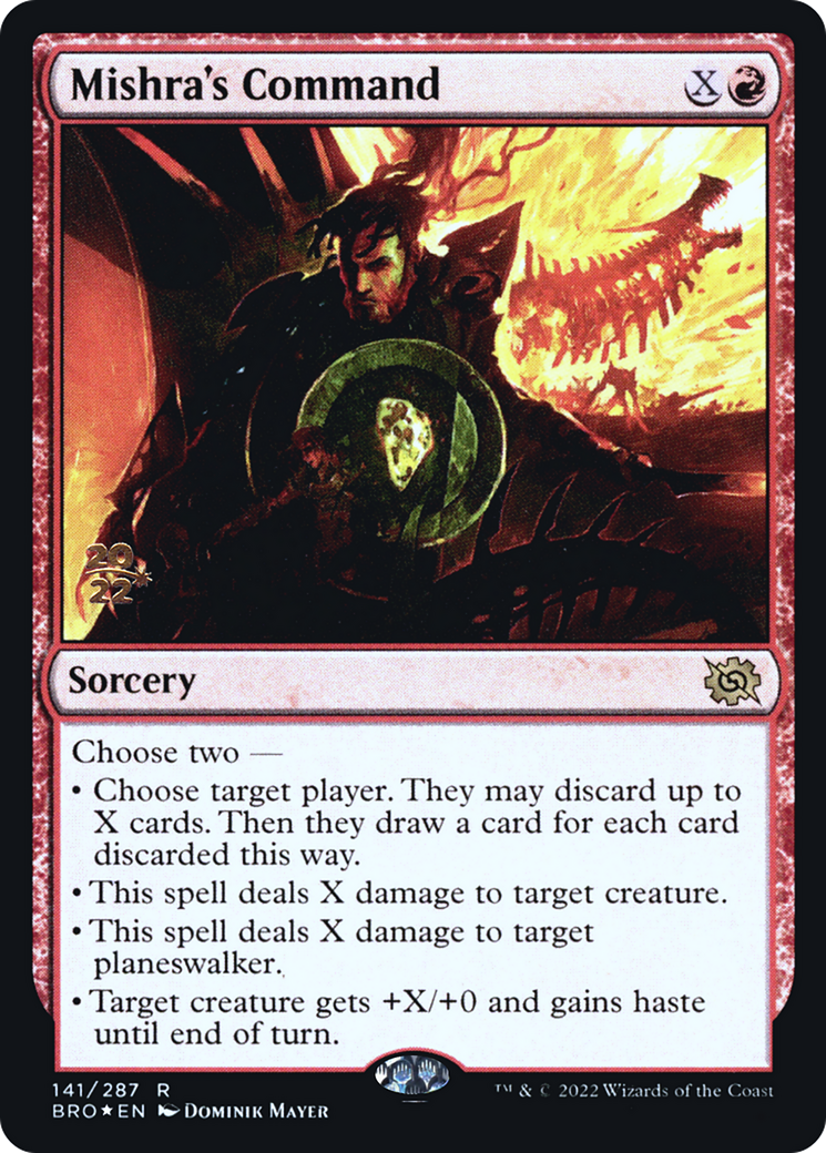 Mishra's Command (141) Foil - The Brothers' War Promos
