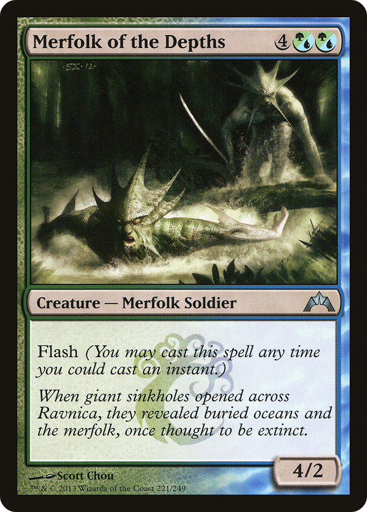 Merfolk of the Depths (221) Foil - Gatecrash
