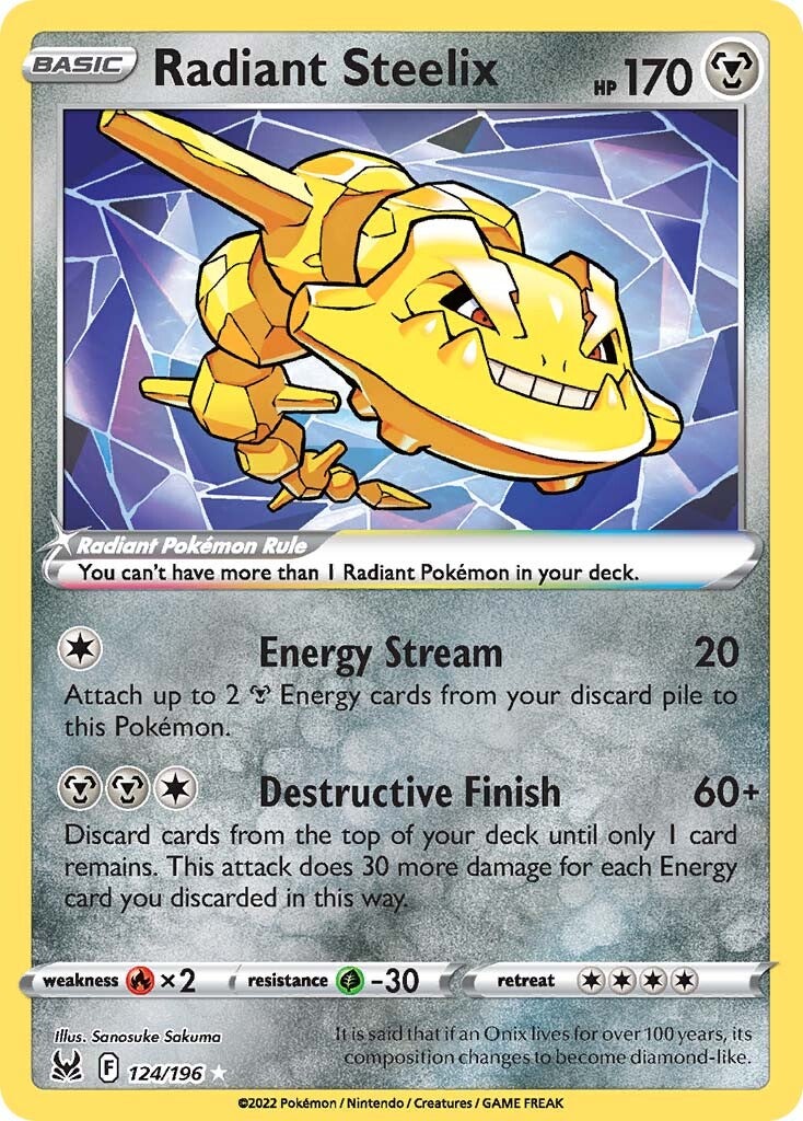 Radiant Steelix (124/196) [Sword & Shield: Lost Origin] | Silver Goblin