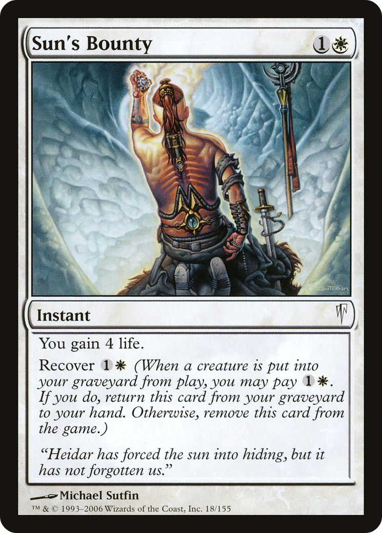 Sun's Bounty (018) Foil - Coldsnap