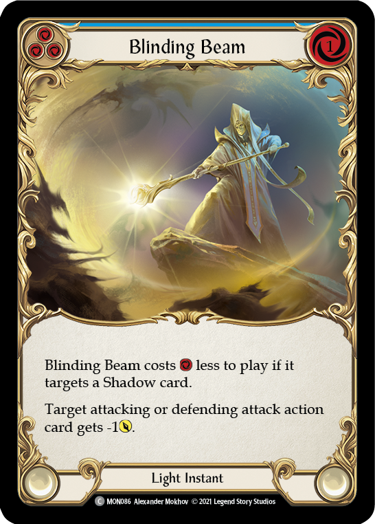 Blinding Beam (Blue) [MON086] (Monarch)  1st Edition Normal | Silver Goblin