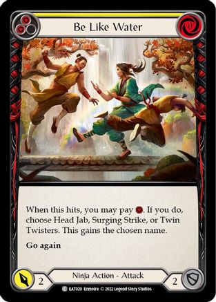 Be Like Water (Yellow) (KAT020) - Blitz Deck: Outsiders - Katsu