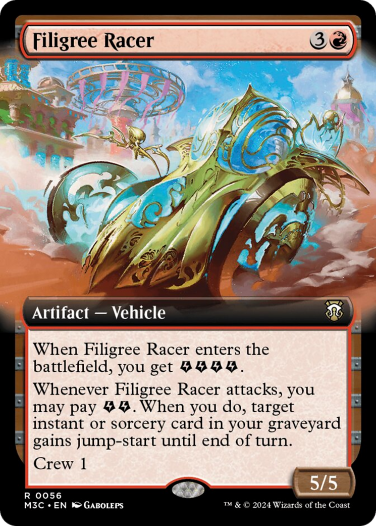 Filigree Racer (Extended Art) [Modern Horizons 3 Commander] | Silver Goblin