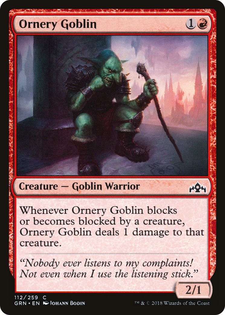 Ornery Goblin (112) - Guilds of Ravnica