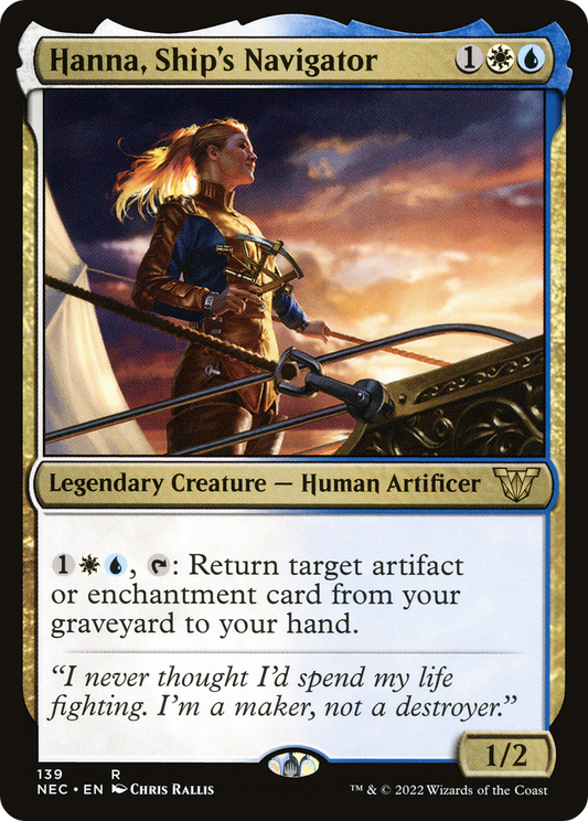 Hanna, Ship's Navigator (139) - Neon Dynasty Commander