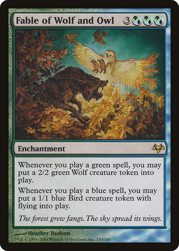 Fable of Wolf and Owl (150) Foil - Eventide