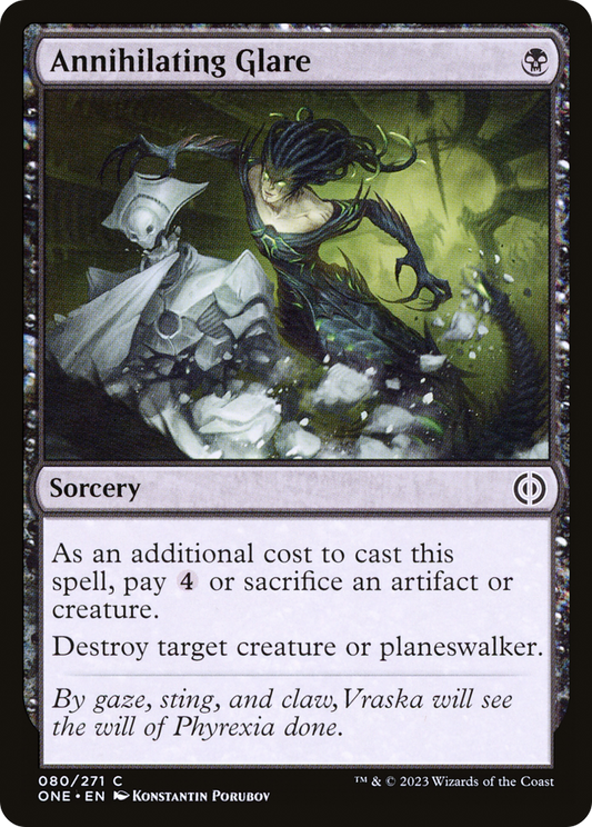 Annihilating Glare (080) Foil - Phyrexia: All Will Be One